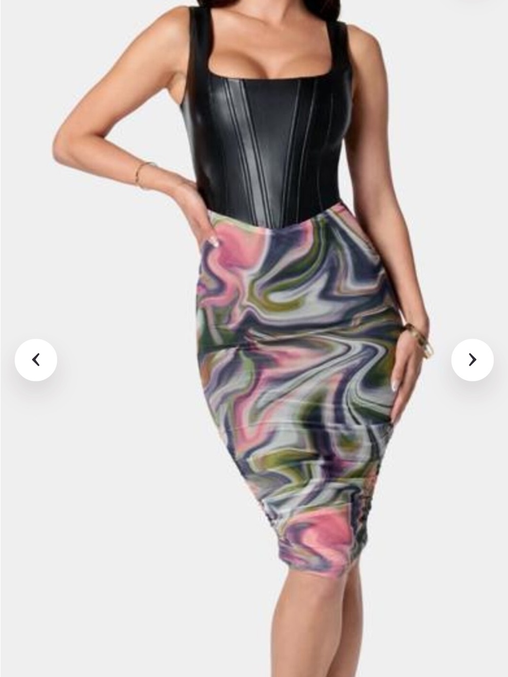 bebe Black Corset dress